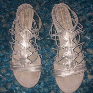 Free with purchase! 2.5 nice silver heels